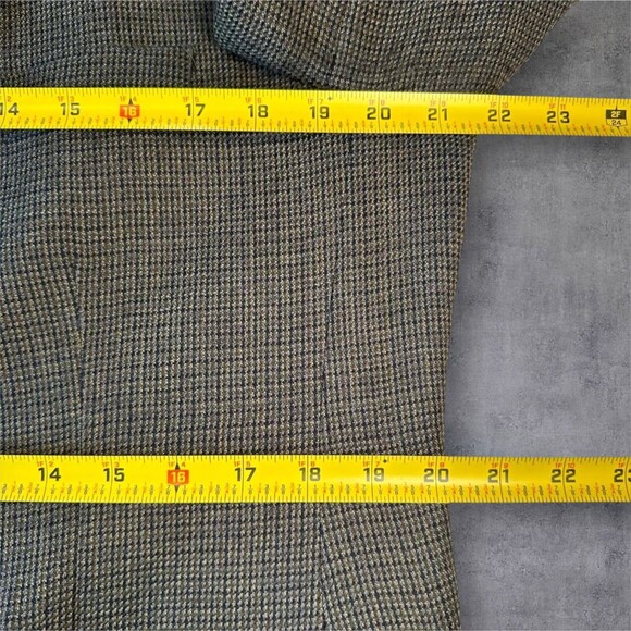 STAFFORD Mens Brown Wool Blazer Classic fit Sport Coat Two Button Jacket 40R - Picture 5 of 9